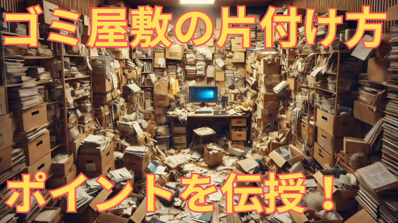 ゴミ屋敷の片付け方を伝授する写真