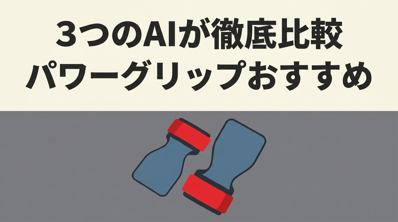 パワーグリップおすすめ10選｜3つのAI（Gemini・GPT・Claude）が徹底比較した最新ランキング
