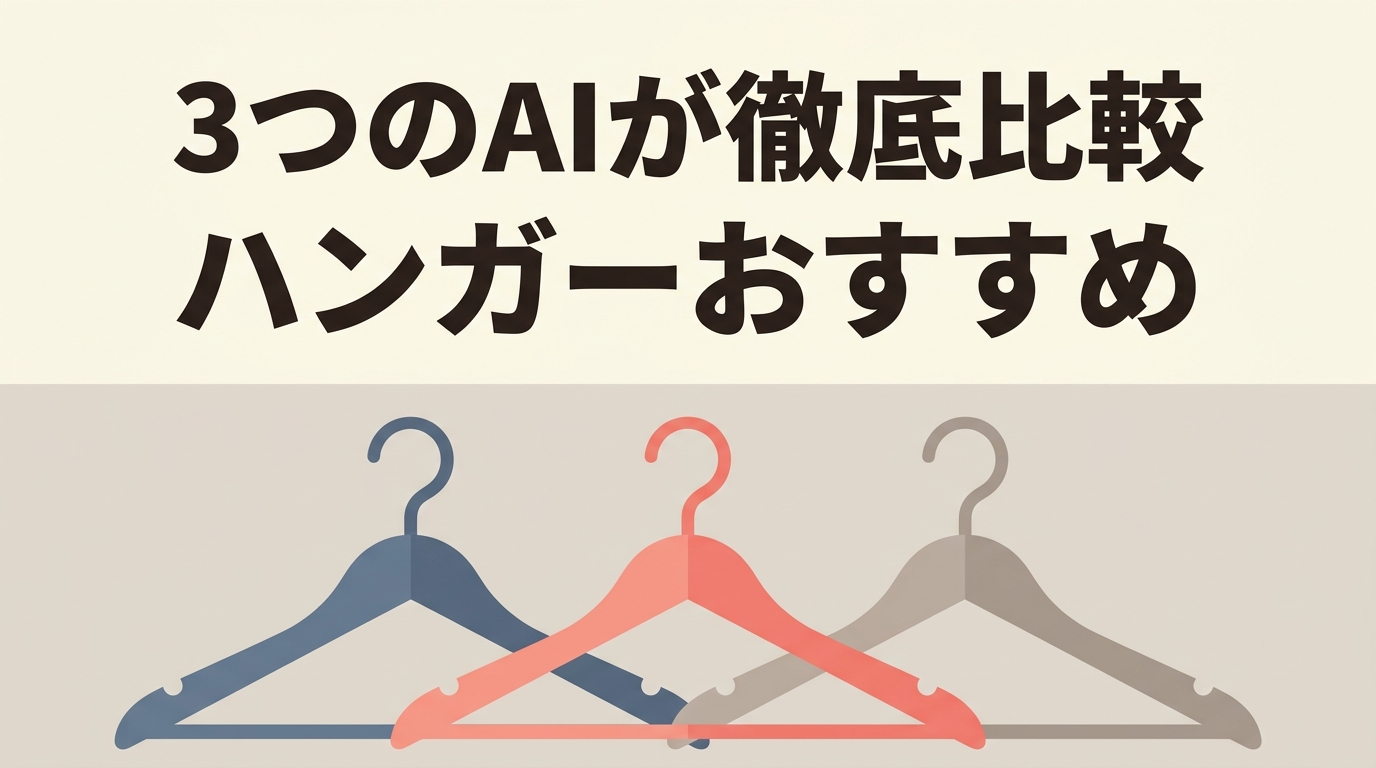 ハンガーおすすめランキングTOP10｜3つのAIが滑りにくさ・型崩れ防止・収納効率を徹底比較【2026年9月】